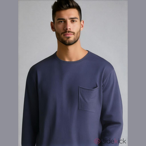 GLOBE Goodstock Navy Crewneck Sweater Front Pocket Men’s XL